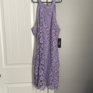 Purple lace dress *high neck